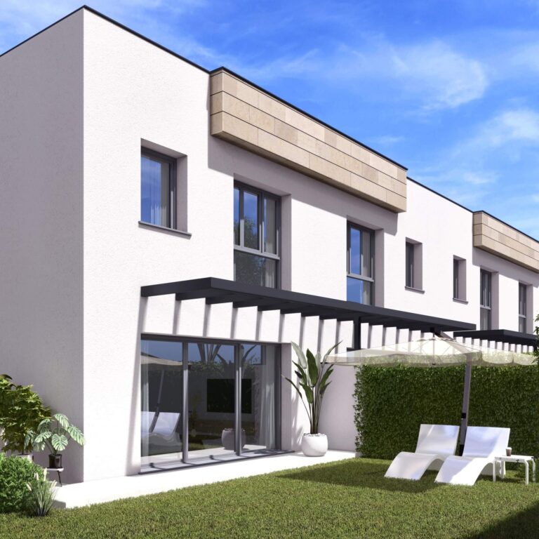 Fachada de viviendas cooperativa sotillo homes