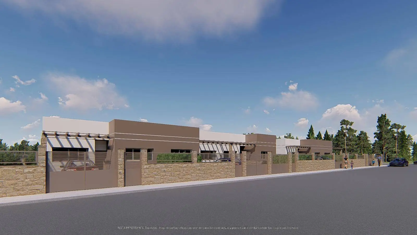 Diseño 3D de la urbanización Tres Cumbres en El Espinar