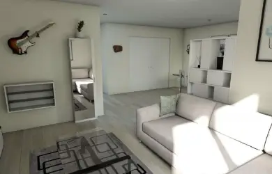 Salón comedor amueblado