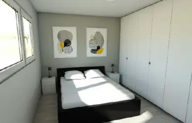 Dormitorio principal con armarios